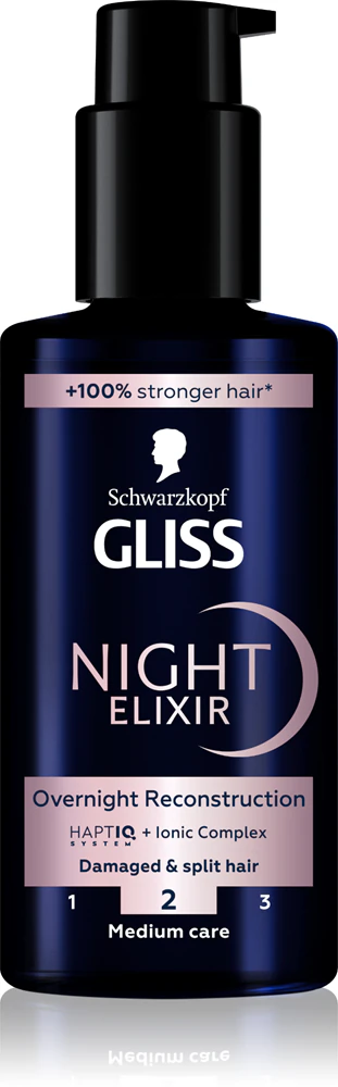 Schwarzkopf Gliss Night Elixir leave-in elixir for dry hair ends
