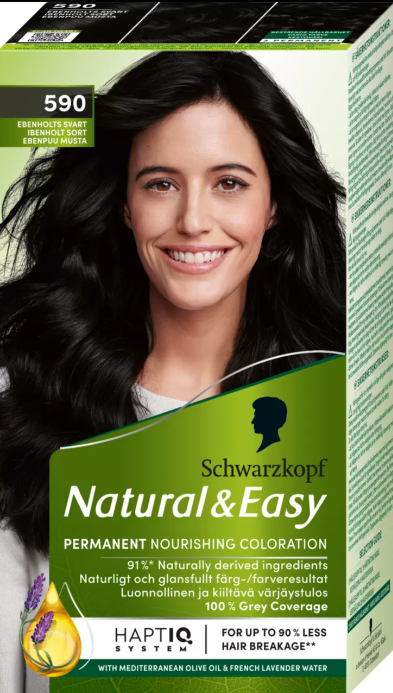 Schwarzkopf Natural & Easy Nourishing Permanent Color 590 Ebony