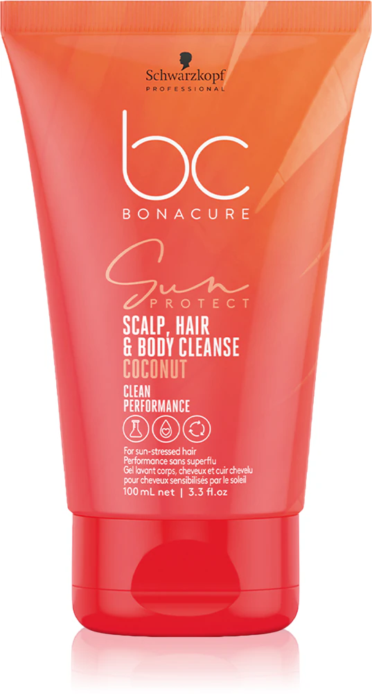Schwarzkopf Professional BC Bonacure Sun Protect Scalp, Hair & Body Cleanse Shampoo for hair and body
