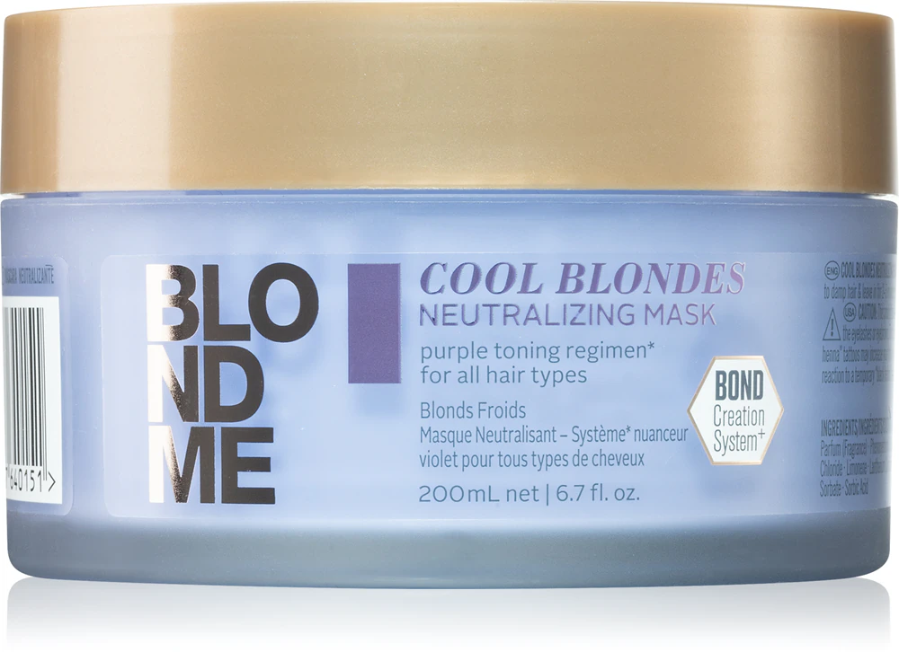 Schwarzkopf Professional Blondme Cool Blondes mask with nourishing effect neutralizes yellow discoloration