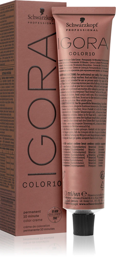 Schwarzkopf Professional IGORA Color 10 Permanent hair color with 10 minutes exposure time