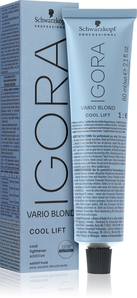 Schwarzkopf Professional IGORA Vario Blond brightening tint ingredient