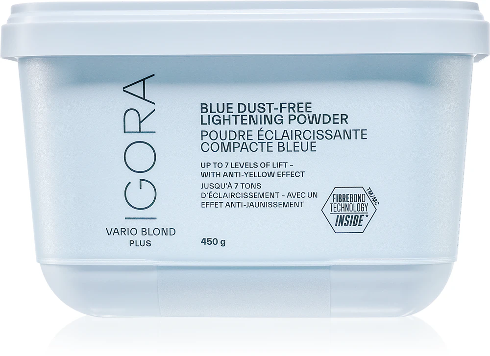 Schwarzkopf Professional IGORA Vario Blond Blue Dust-Free Lightening Powder brightener with clay for blonde hair