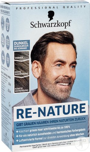Schwarzkopf Re-Nature Men's Repigmentation Cream + Dark Shampoo 1 Set