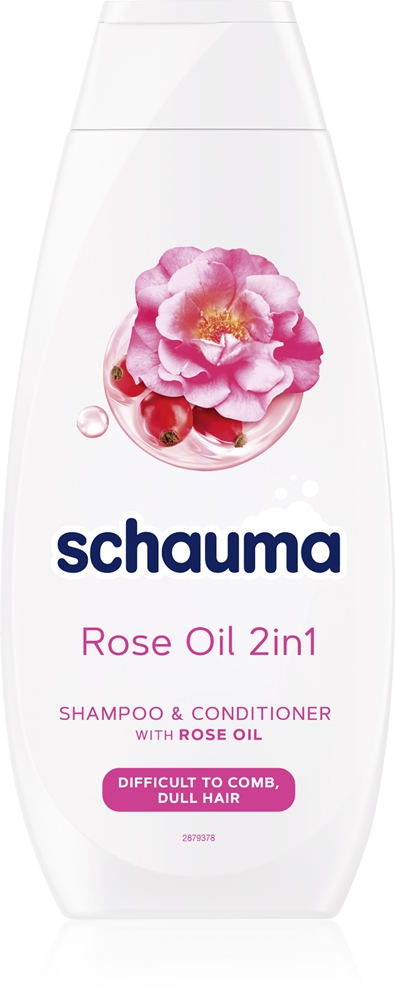 Schwarzkopf Schauma Rose Oil Shampoo and Conditioner 2 in 1 for easy combing of the hair