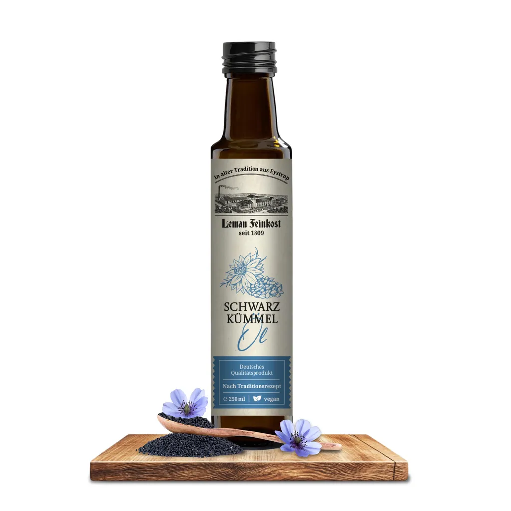 Scheidler Black cumin seed oil 250ml - Freshly milled, cold-pressed black seed oil from Nigella sativa - Filtered, high thymoquinone content 250 ml