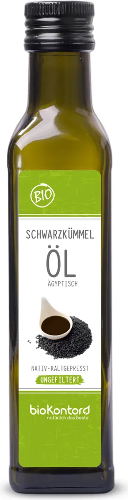 Egyptian black cumin oil 250 ml UNFILTERED | native and cold-pressed by bioKontor