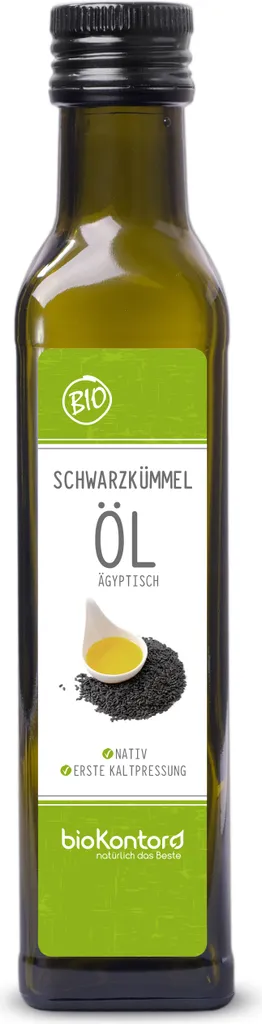 Egyptian black seed oil 250ml | filtered - 100% pure | native and cold-pressed by bioKontor