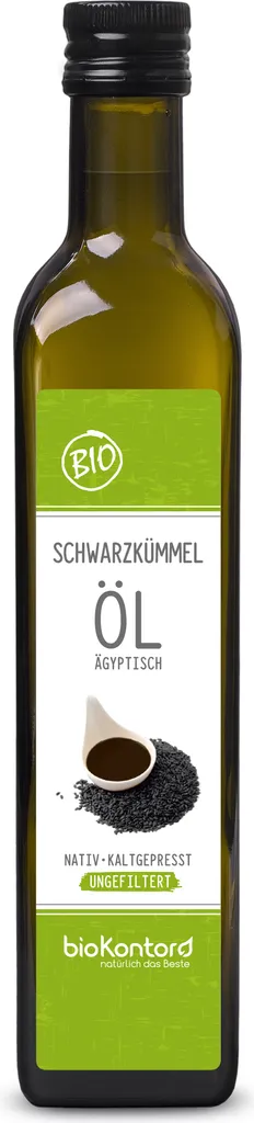 Egyptian black cumin oil 500 ml UNFILTERED | native and cold-pressed by bioKontor