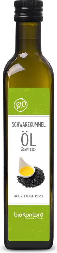 Egyptian black seed oil 500ml | filtered - 100% pure | native and cold-pressed by bioKontor