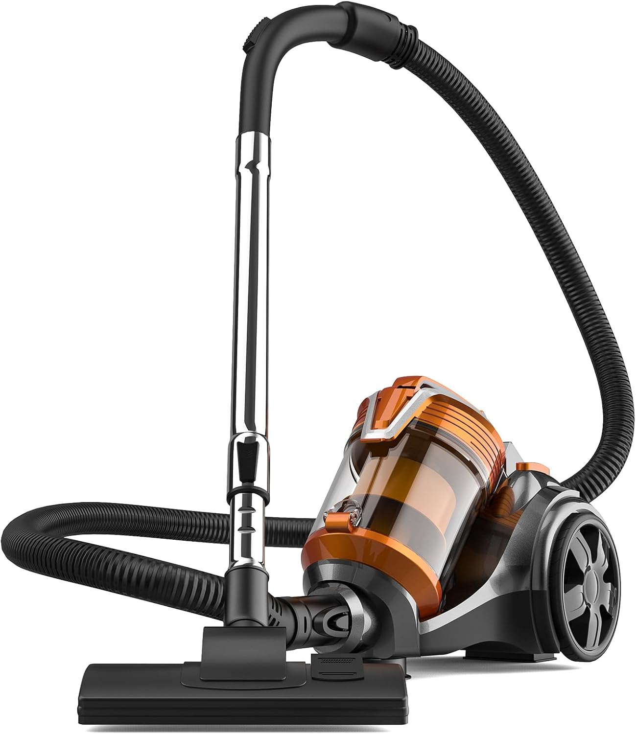 Qawner Vacuum Cleaner 1000 Watt, 3.5 L Vacuum Cleaner Bagless, Vacuum Cleaner without Bag, 15 kPa, Quiet, Powerful with HEPA Filter, Compact and Lightweight, for Carpets, Hard Floors, Pet Hair (3.5 L)