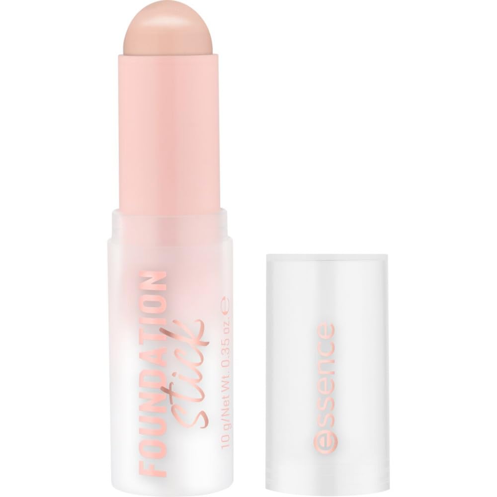 essence cosmetics Essence Foundation Stick No. 90, Nude, Nourishing, Covering, Softening, Natural, Vegan, Oil-Free, No Preservatives, Parabens, Pack of 10 g