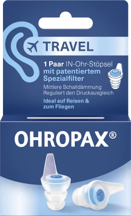 Ohropax ear plugs Travel, 2 pcs