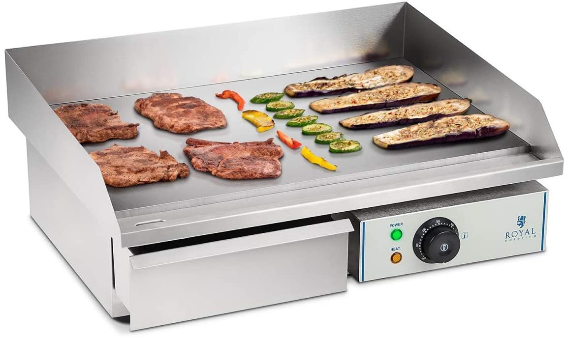 Royal Catering - RCEG-55 - Electric Grill - 3000 Watt - 55 cm grill panel length
