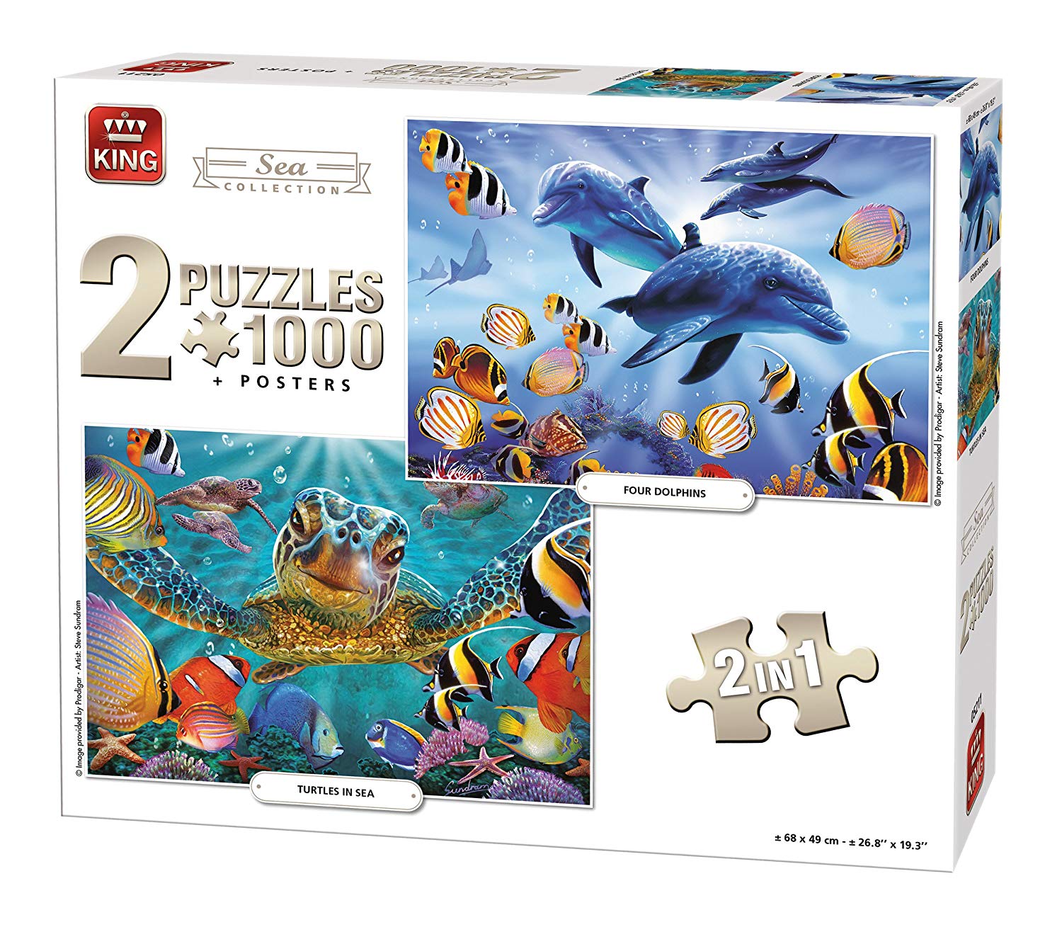 King Sea Collection Puzzle 1000 Pieces - 2 Puzzles