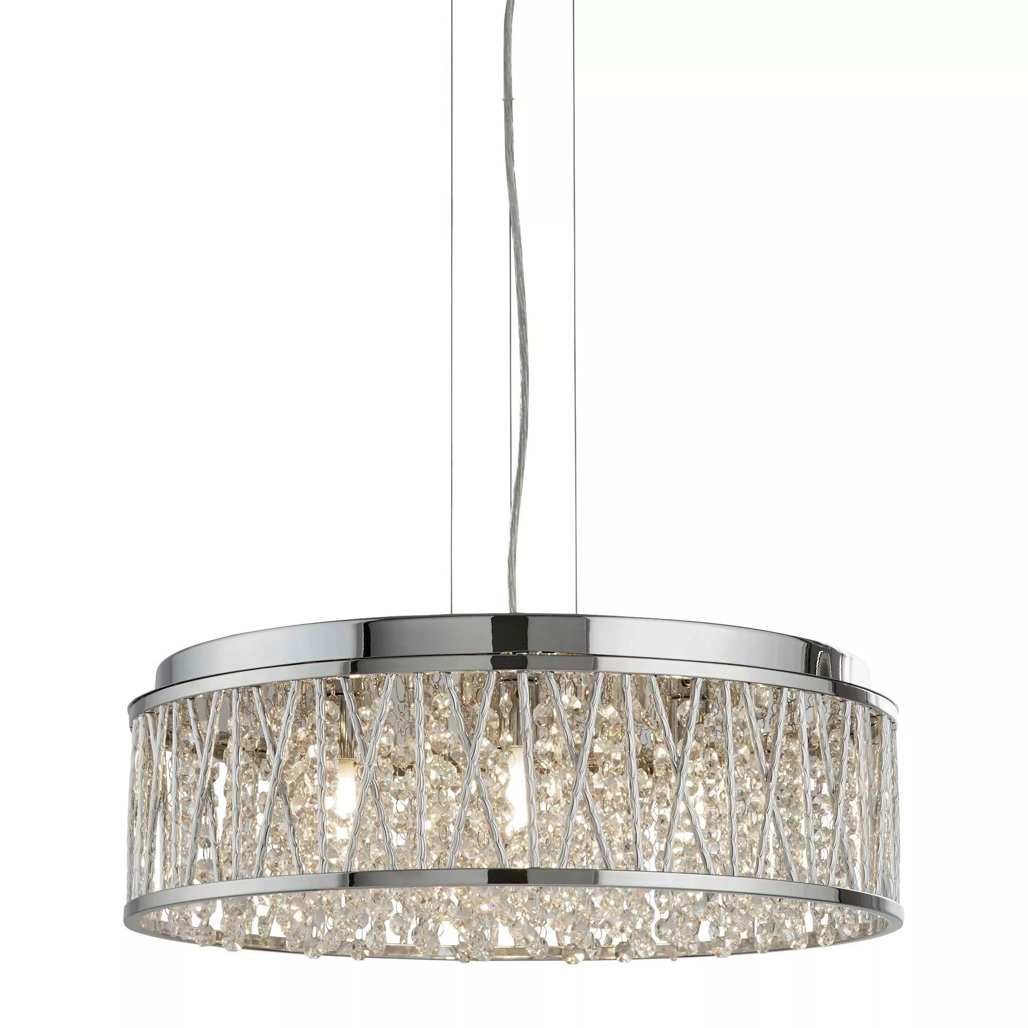 Searchlight CRYSTAL PENDANT LAMP Elise 48/135 cm