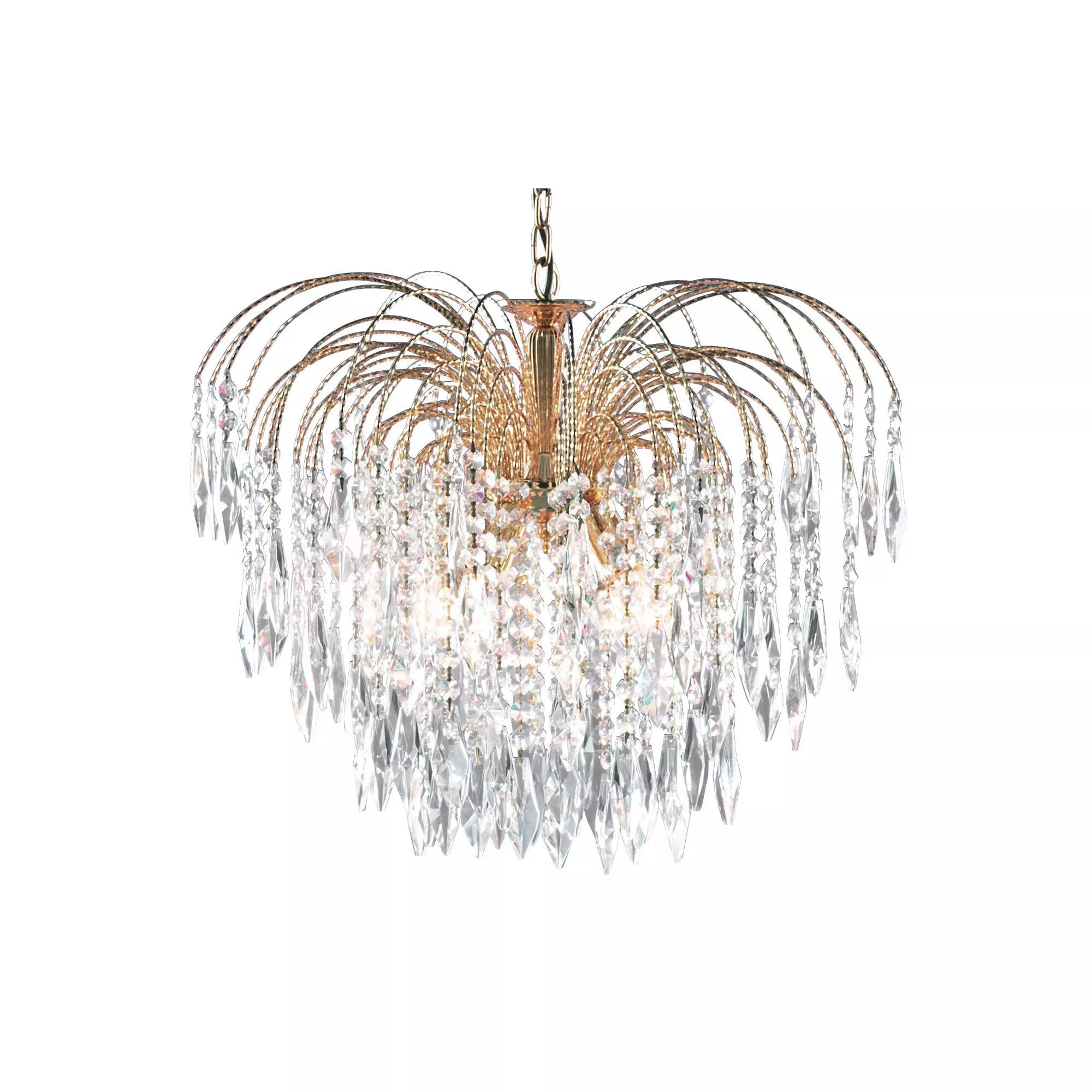 Searchlight CRYSTAL HANGING LAMP Waterfall 53/98 cm