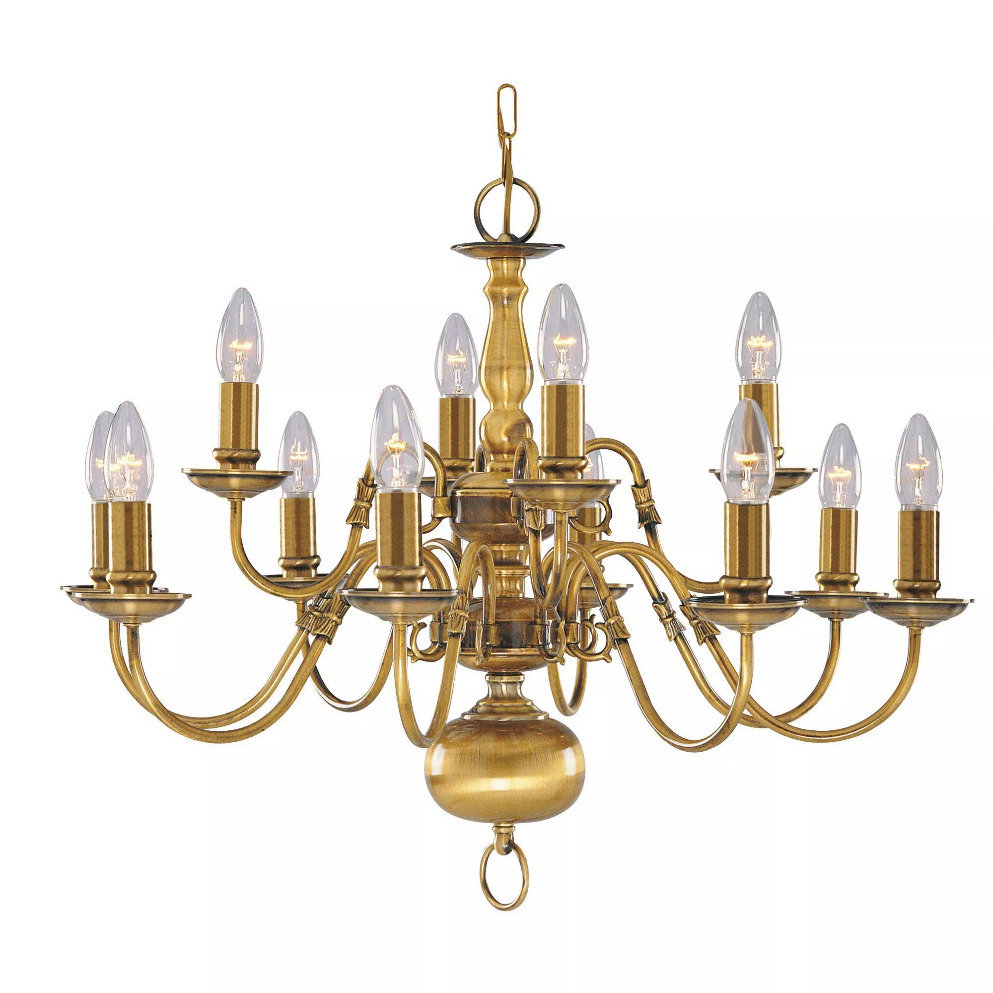 Searchlight chandelier Flemish 62/120 cm