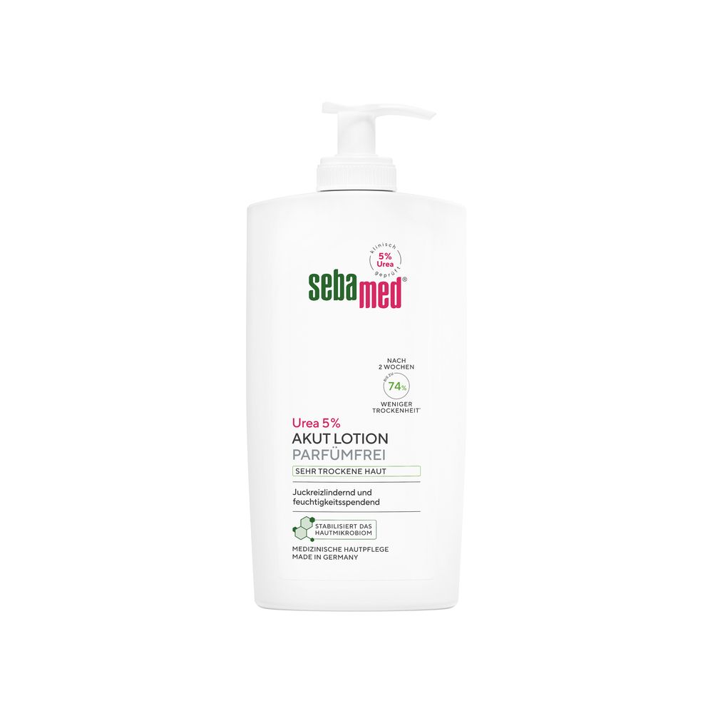 sebamed® Acute Lotion fragrance-free Urea 5% with dispenser 400 ml