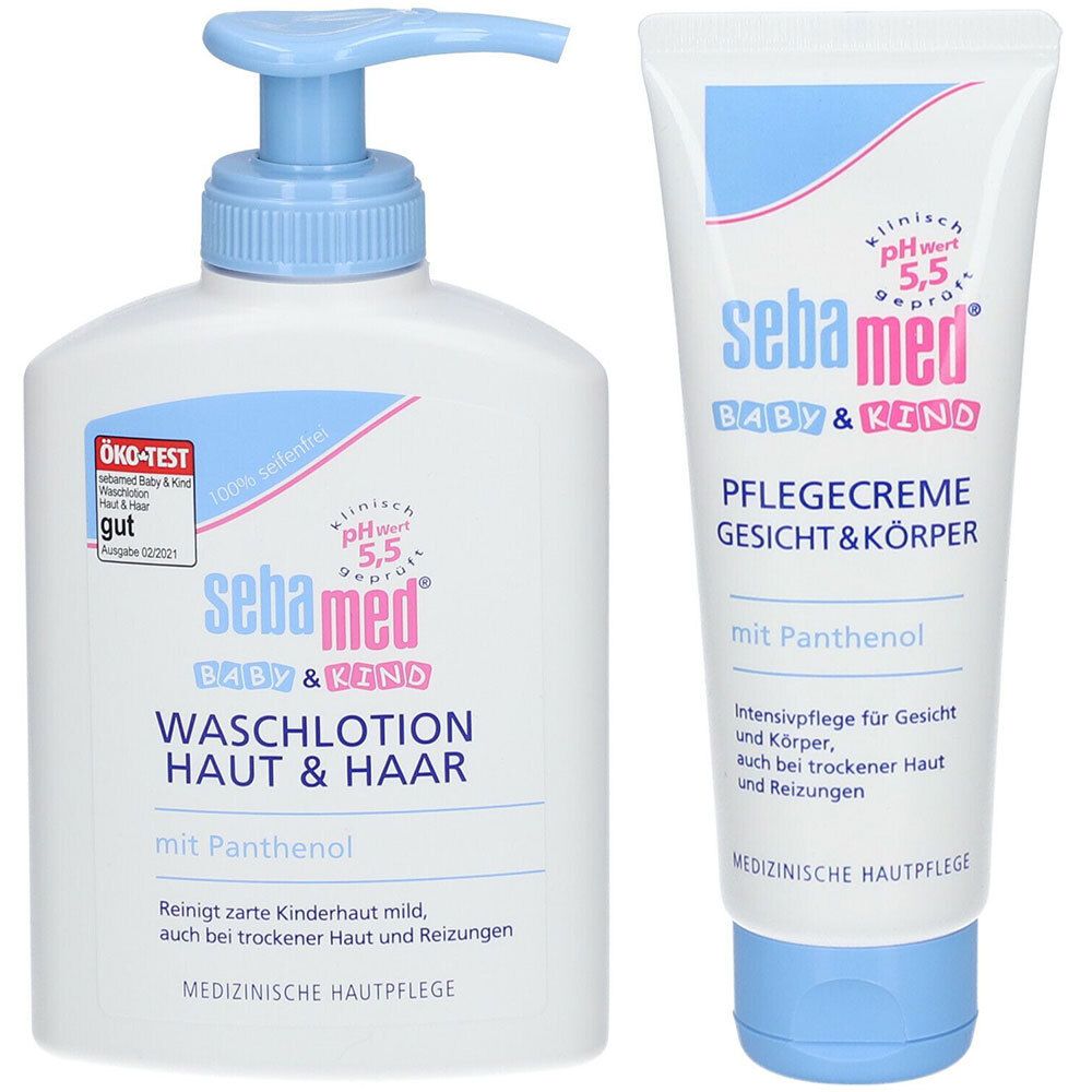 sebamed® Baby & Child Washing Lotion for Skin and Hair and sebamed® Baby & Child Care Cream 75+200 ml