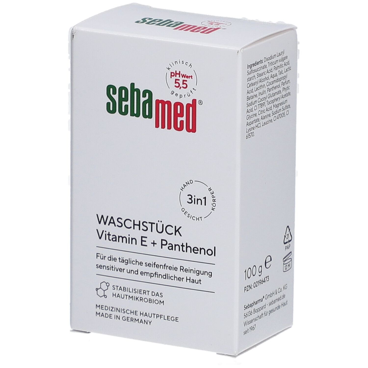 sebamed® soap-free wash bar 100 g