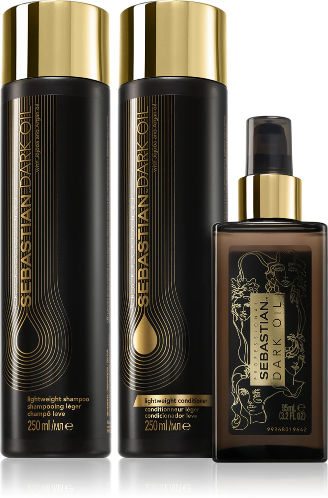 Sebastian Professional Dark Oil Set beneficial pack provides moisture and shine