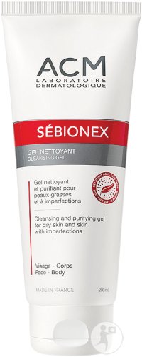 ACM Sébionex Cleansing Gel Face And Body Oily Skin With Impurities Tube 200ml