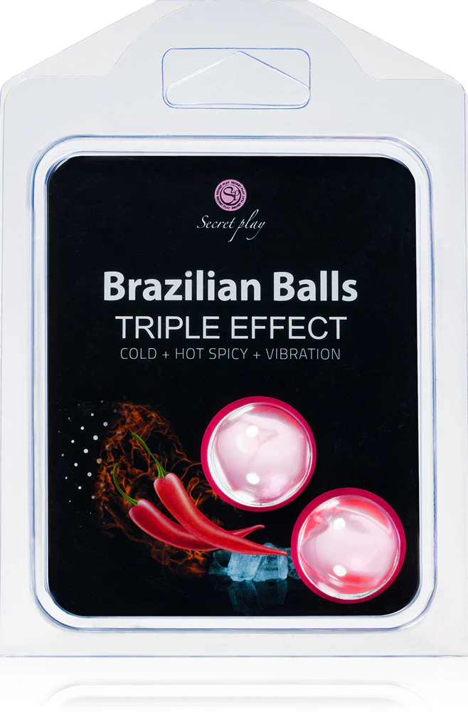 Secret play Brazilian 2 Balls Set Triple Effect massage oil