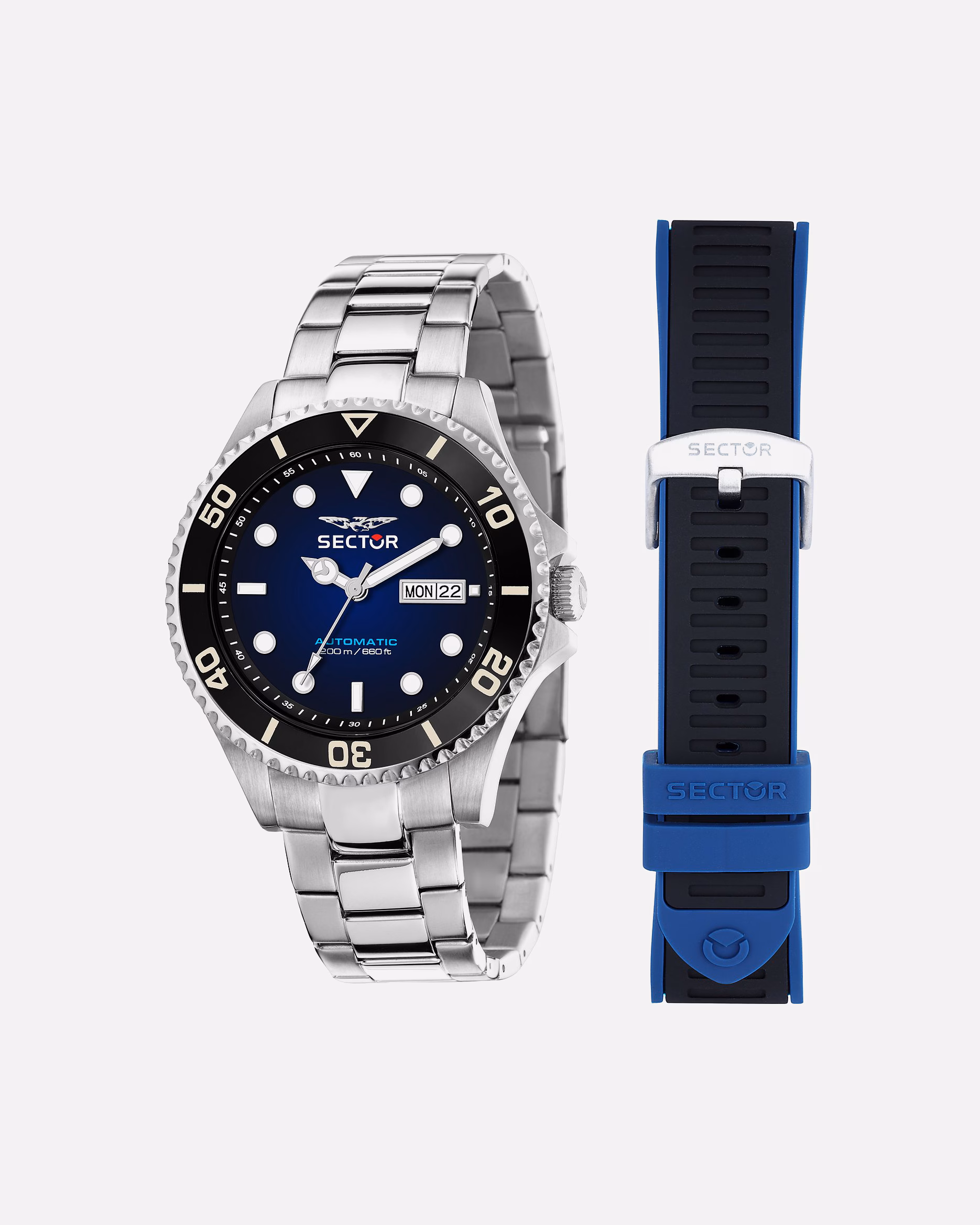 Sector watch watch set stainless steel, ceramic
