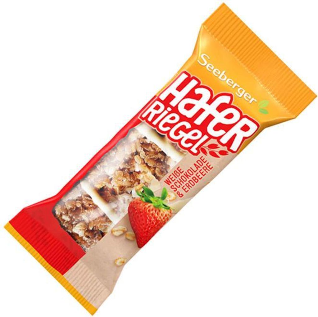 Seeberger Oat Bar White Chocolate & Strawberry 50g