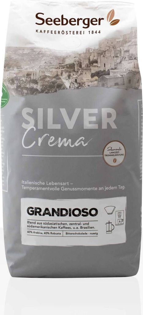 Seeberger Coffee Silver Crema Grandioso 1kg coffee beans
