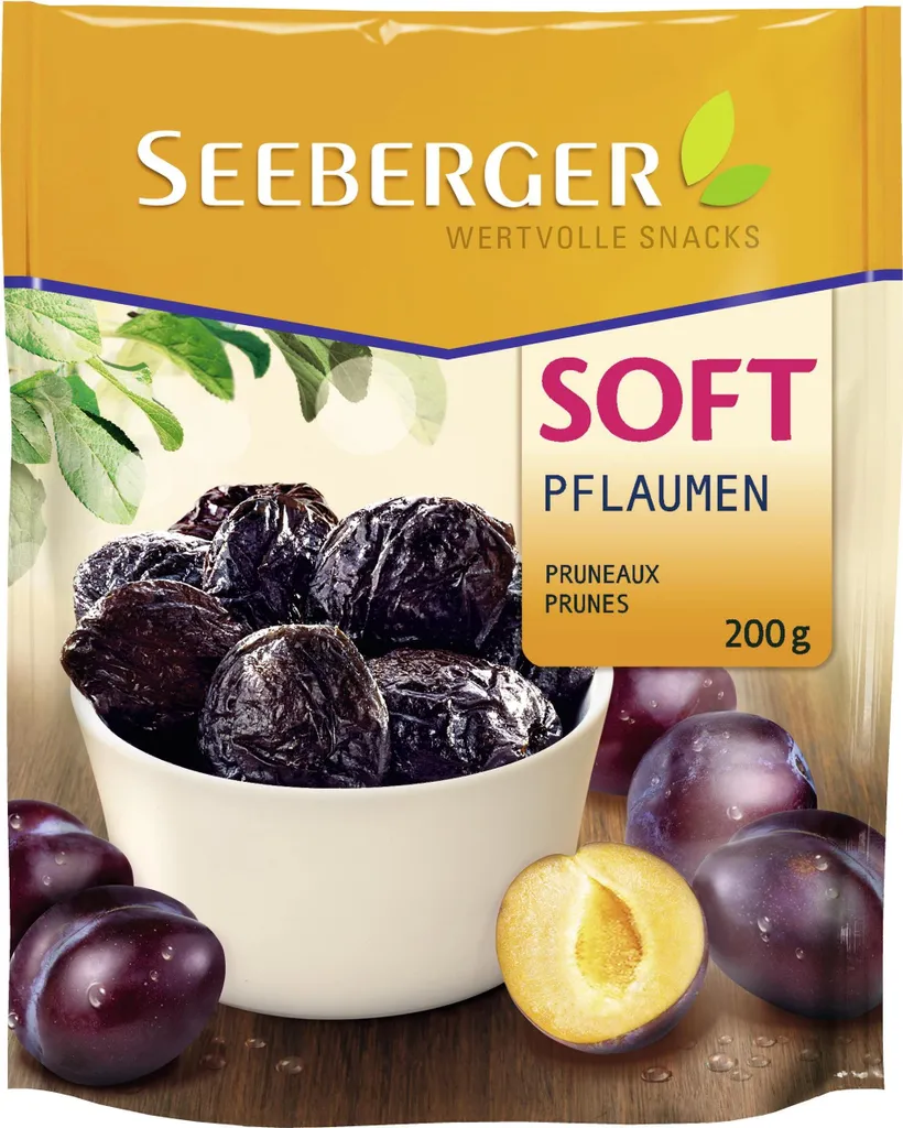Seeberger Soft Plums, pitted, 200g