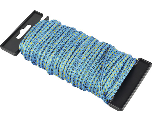 Rope Paraloc Mamutec polyester blue/yellow/black Ø 4 mm, 20 m