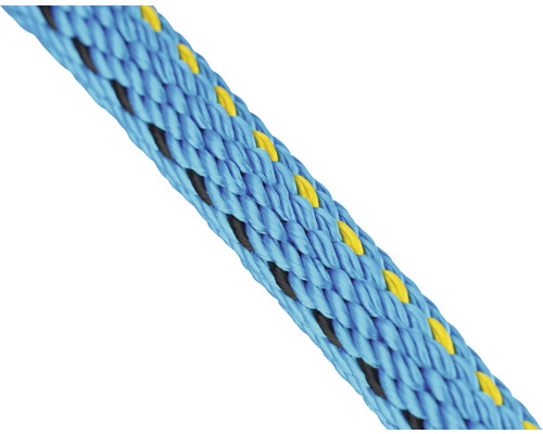 Rope Paraloc Mamutec polyester blue/yellow/black Ø 6 mm, sold by the meter