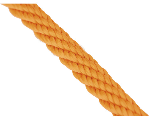 Rope Paraloc Mamutec polypropylene orange Ø 10 mm, sold by the meter