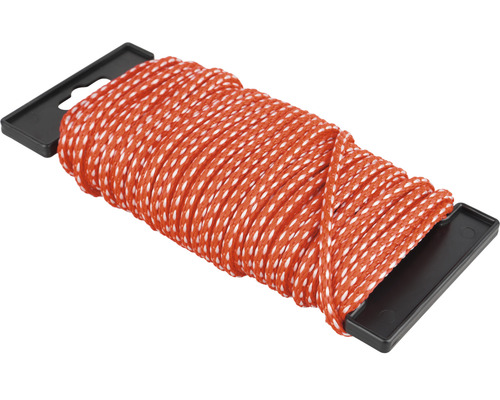 Rope Paraloc Mamutec polypropylene red/white Ø 4 mm, 20 m