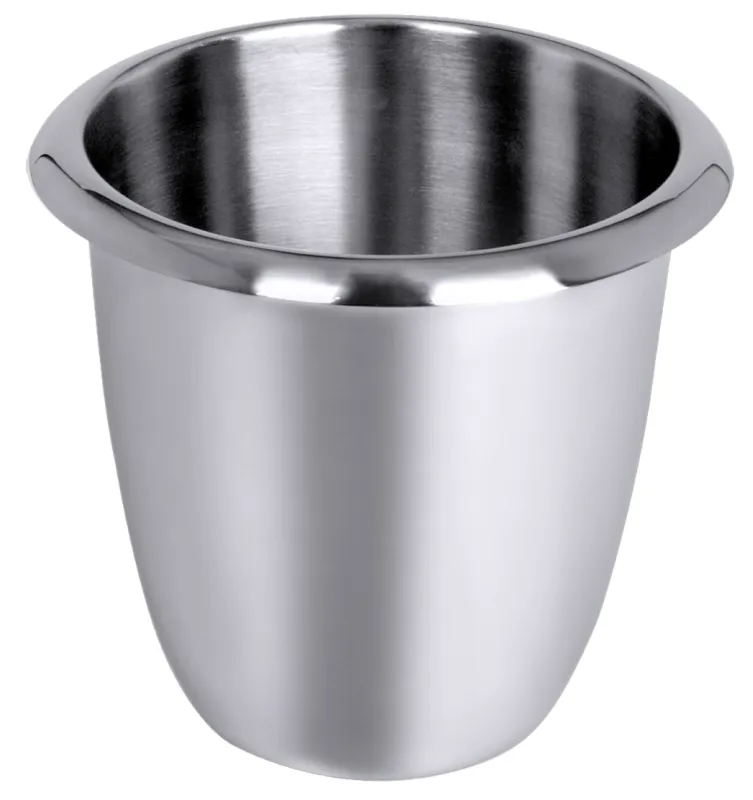 Champagne cooler, with handle, stackable, stainless steel, D: 19 cm, H: 21 cm