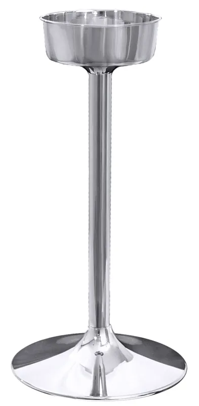 Champagne cooler stand, high rim, stainless steel, H: 59.5 cm, D: 18.5 cm