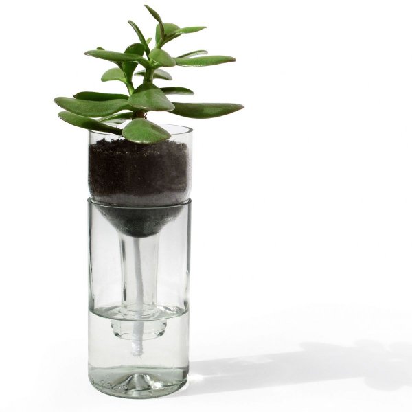 Self-watering flower pot white from Side by Side - Erkmann