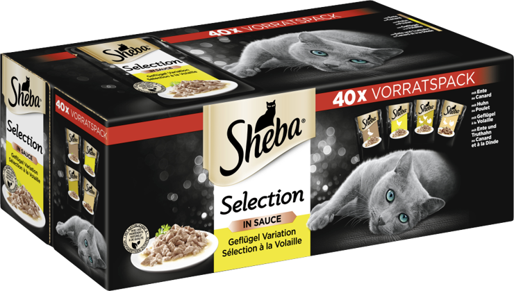 Sheba Selection in Sauce Geflügel Variation Multipack