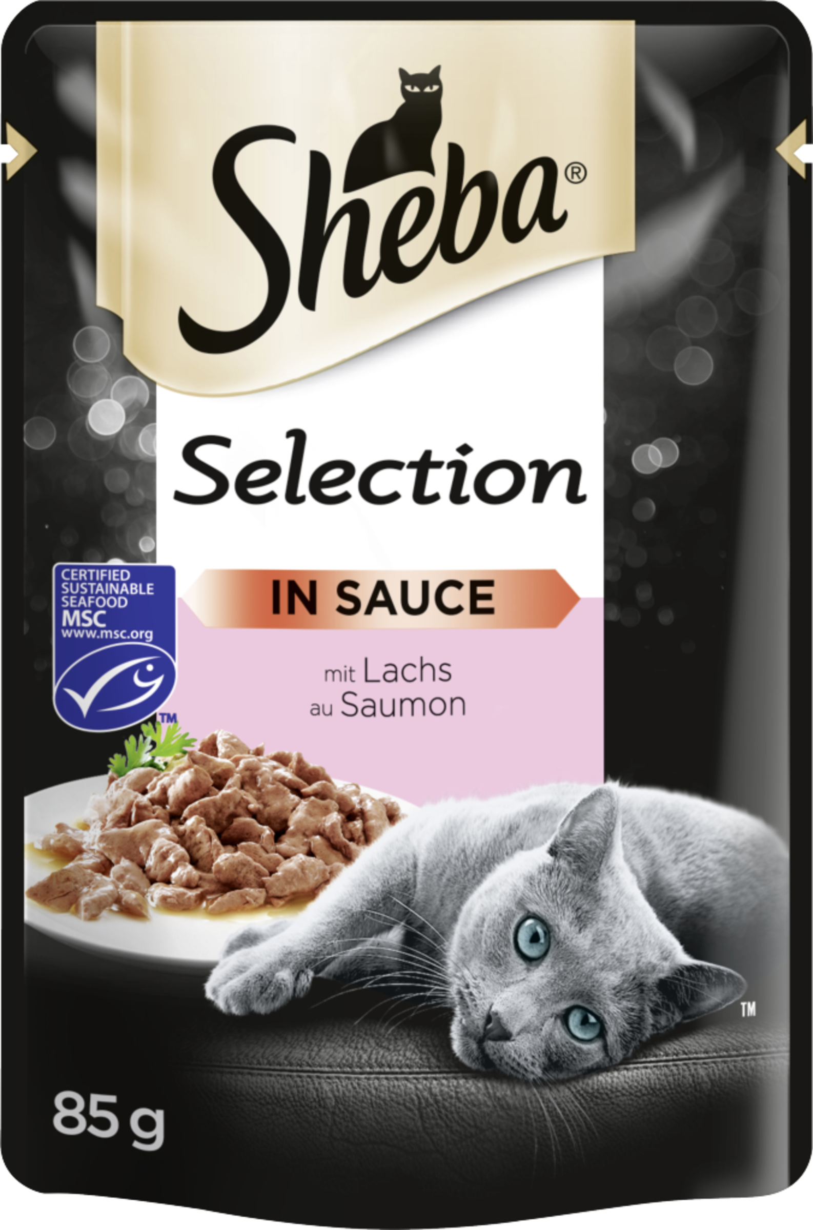 Sheba Selection in sauce with salmon