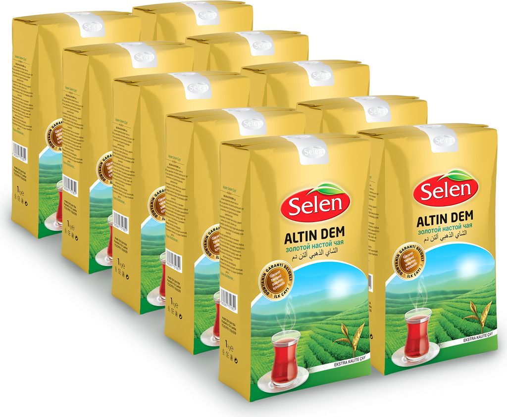 Selen Food SELEN Altin Dem Premium Ceylon Tea Blend 1 kg x 10 10000g