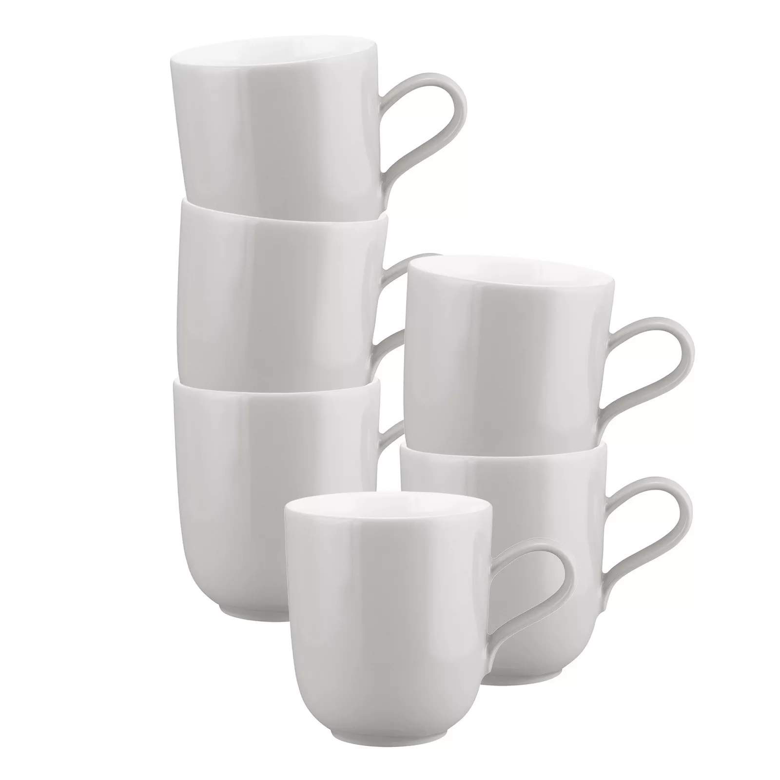 Seltmann Weiden HANDLE MUG Liberty Pure Colors New Gray 400 ml set of 6