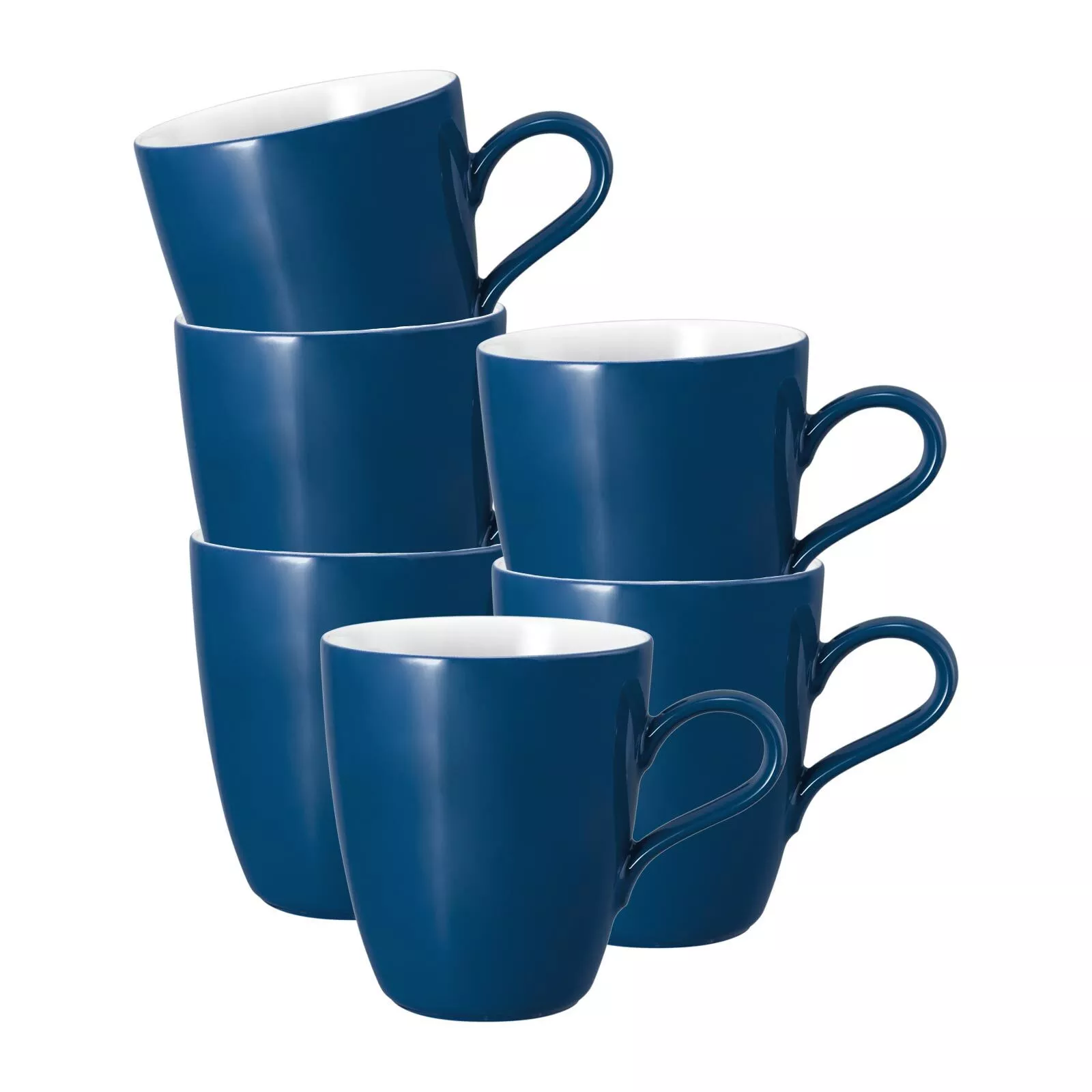 Seltmann Weiden HANDLE MUG Life Fashion Classic Blue 400 ml set of 6