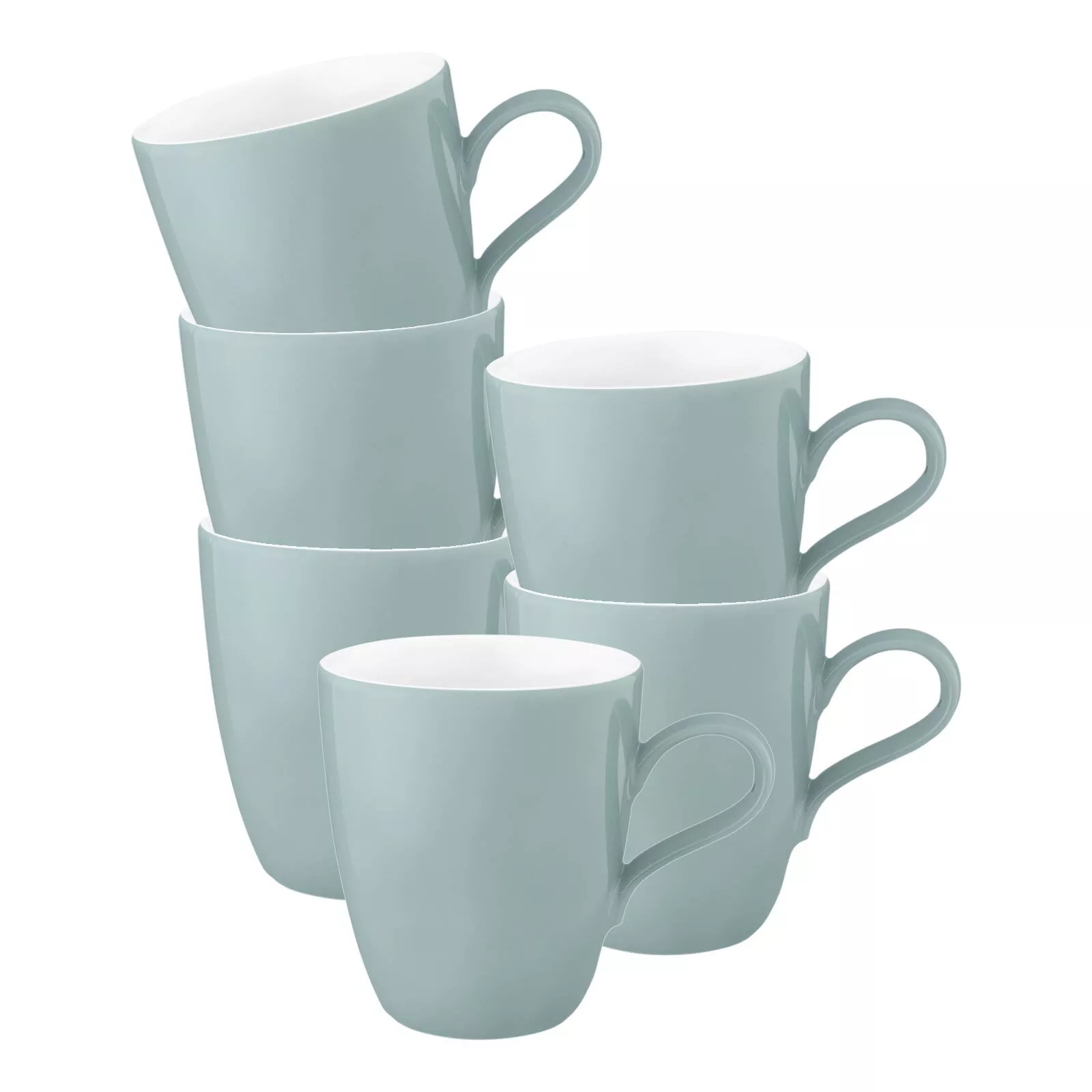 Seltmann Weiden HANDLE MUG Life Fashion Green Chic 400 ml set of 6