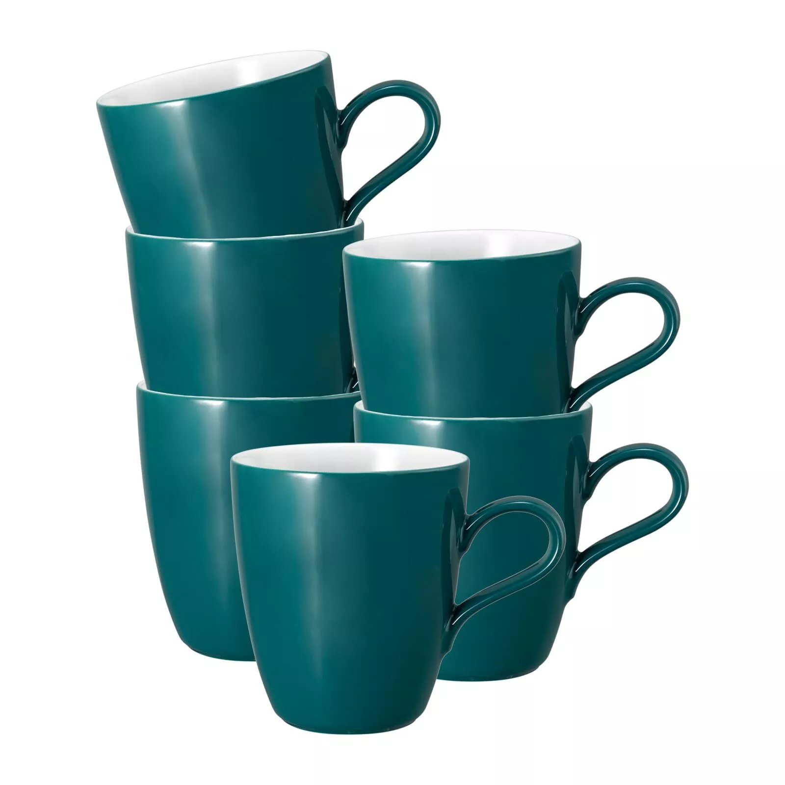 Seltmann Weiden Mug Life Fashion Trendy Petrol 400 ml 6-piece set