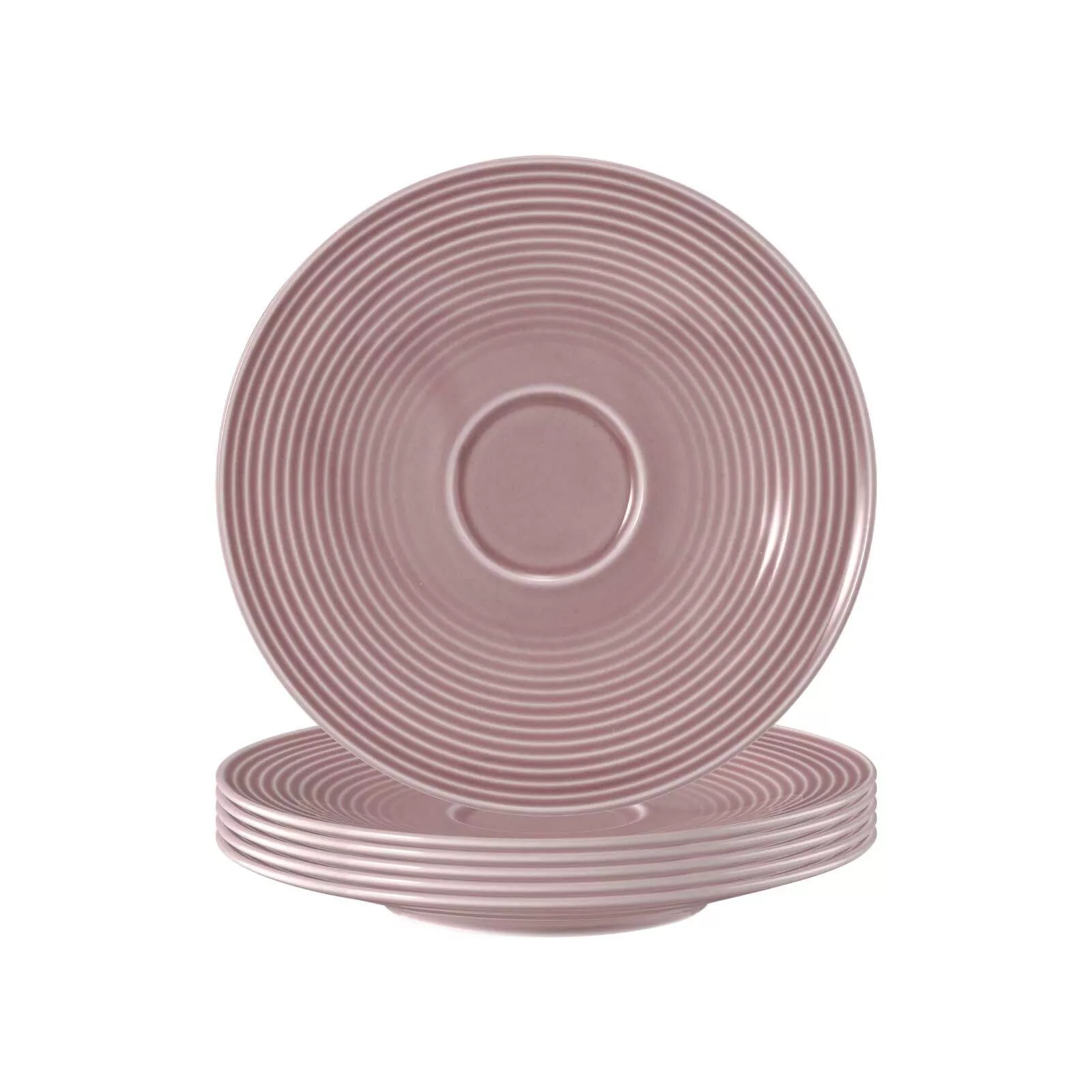 Seltmann Weiden Saucers Beat Color Glaze Old Rose ø 16.7 cm Set of 6