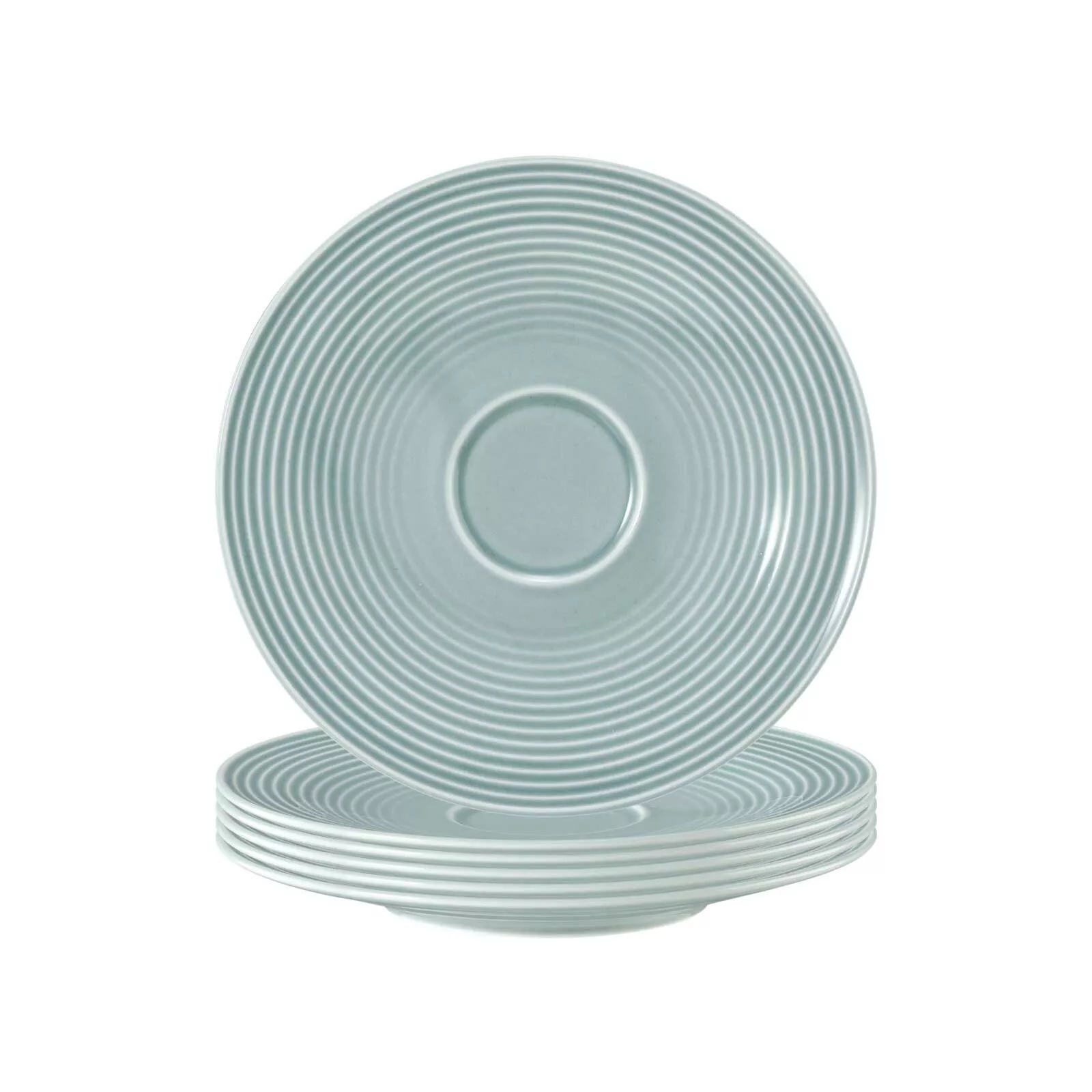 Seltmann Weiden Saucers Beat Color Glaze Arctic Blue ø 16.7 cm Set of 6