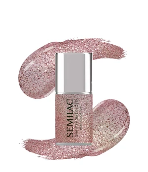 Semilac 3in1 One Step Glossy, S250 Glitter Pink