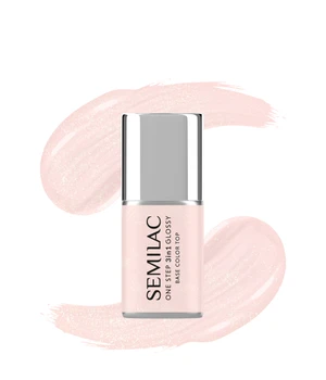 Semilac 3in1 One Step Glossy, S257 Naked Glitter Rose